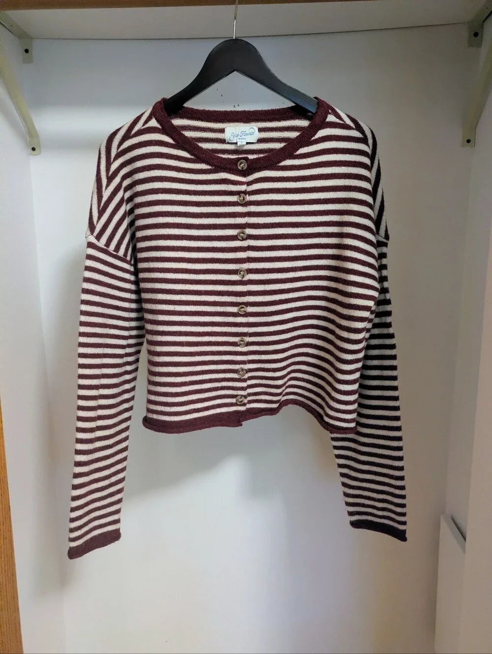 Your Favorite by PacSun Georgia rolled button front cardigan size small